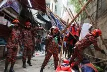 وقوع زلزله در بنگلادش هنگام پخش زنده تلویزیونی 