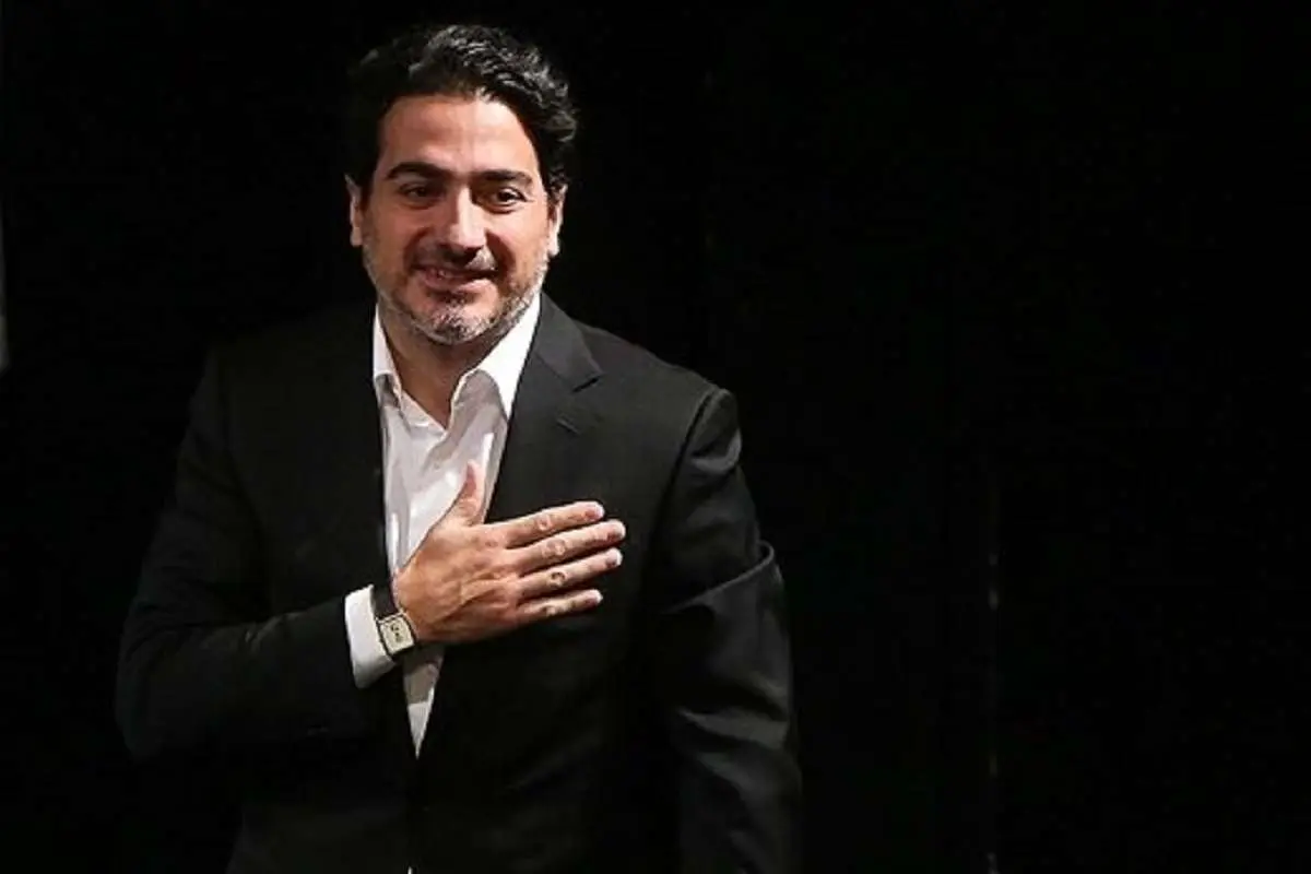 شفیعی کدکنی به همراه همایون شجریان در برج میلاد