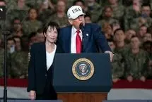 ببینید؛ رقص ترامپ در پایگاه دریایی «یوکوسوکا»