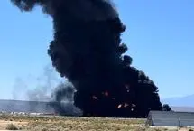 سقوط بمب‌افکن B-52 آمریکا در کالیفرنیا