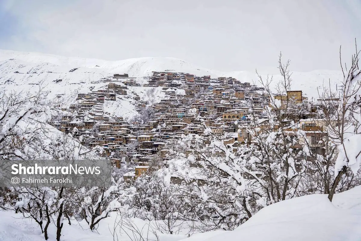 تصاویر؛ طبیعت زمستانی روستای کنگ 34
