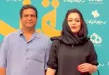 سانیا سالاری با همسرش در اکران فیلم سینمایی «سقف» 