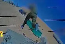 لحظه فرار سرباز اسرائیلی هنگام حمله پهپادی حزب الله