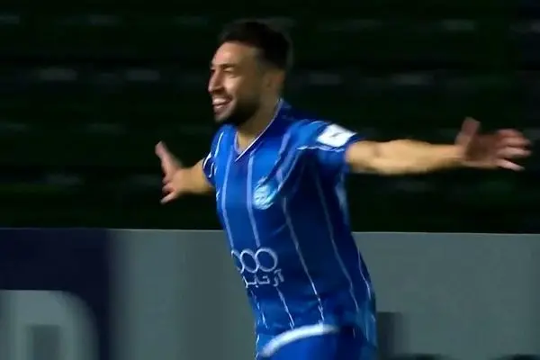 ببینید؛ گل دوم استقلال به آلومینیوم توسط منیر الحدادی  دقیقه ۳+۴۵