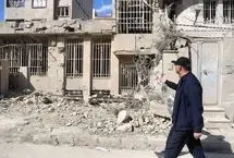 تصاویر خسارات وارد شده به منازل مسکونی محله شریعتی کرمانشاه