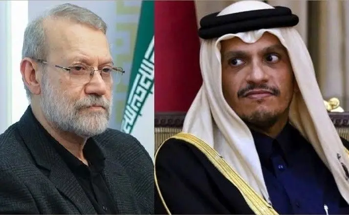 وزارت امور خارجه قطر: با کمک لاریجانی در حال حل مشکلات ایران و آمریکا هستیم
