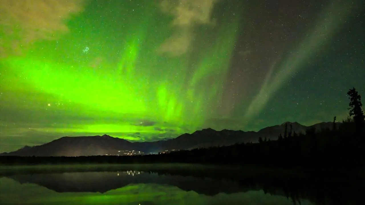 پدیده شفق قطبی آسمان چین را روشن کرد