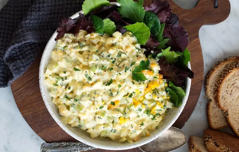 طرز تهیه سالاد تخم مرغ، سالاد خوشمزه و سرشار از پروتئین 
