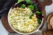 طرز تهیه سالاد تخم مرغ، سالاد خوشمزه و سرشار از پروتئین 
