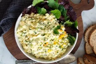 طرز تهیه سالاد تخم مرغ، سالاد خوشمزه و سرشار از پروتئین 

