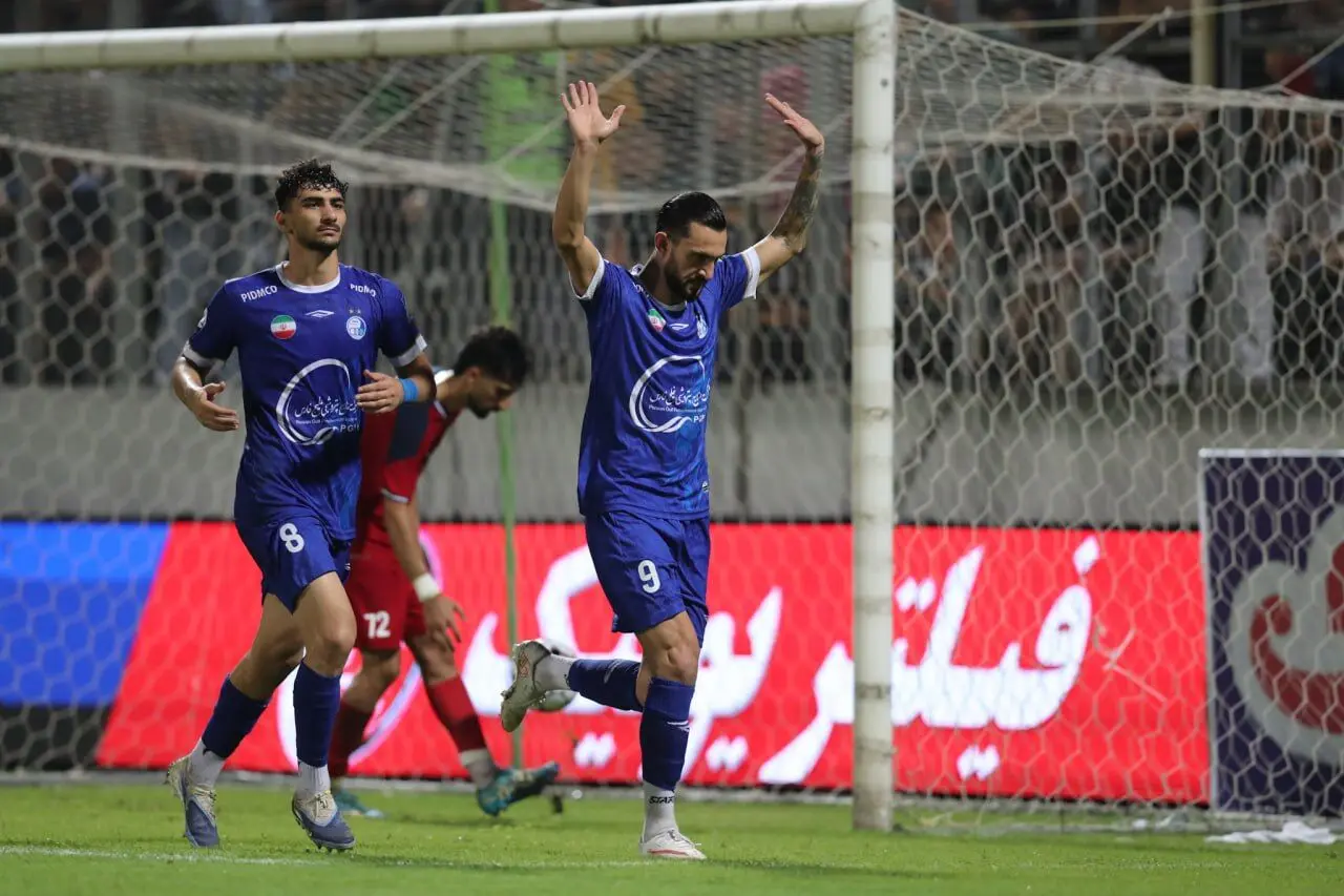 تصاویر؛ حرکت بعد از شادی گل آزادی به نساجی را کسی ندید!