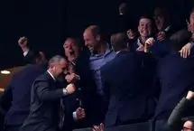 تصویر؛ شادی جالب شاهزاده ویلیام در فینال لیگ اروپا

