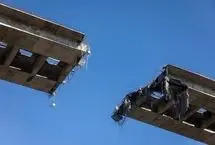 آسیب ۶۰ درصدی حمله هوایی به پل B۱ کرج 