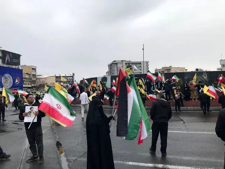 تصاویری از مردم تهران در راهپیمایی روز جهانی قدس