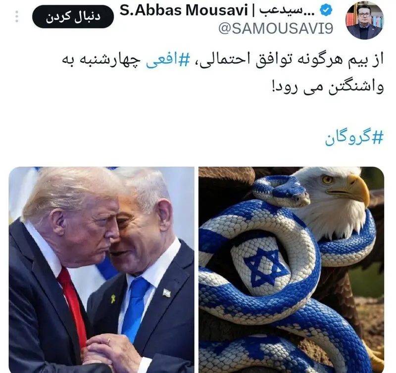 توئیت موسوی