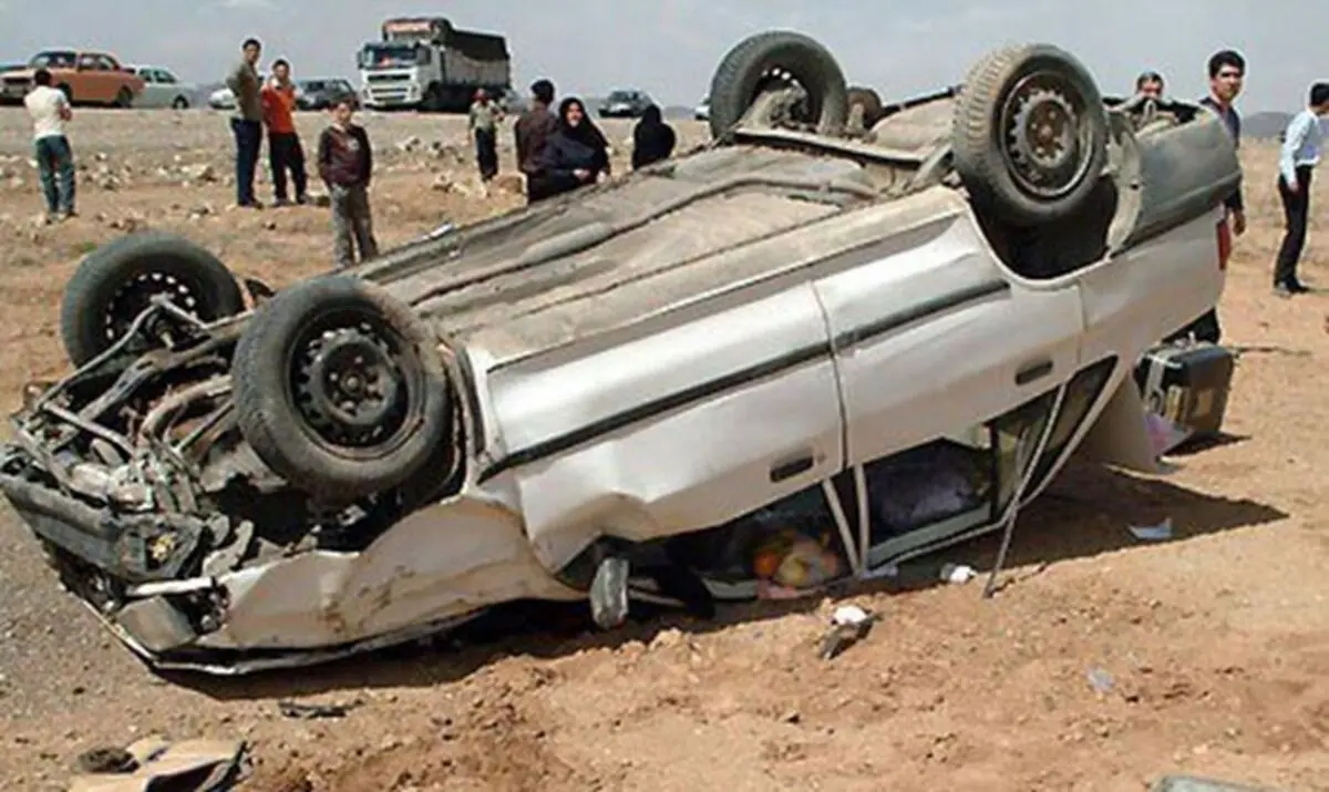 واژگونی مرگبار خودروی حامل اتباع غیرمجاز در جاده فهرج - زاهدان