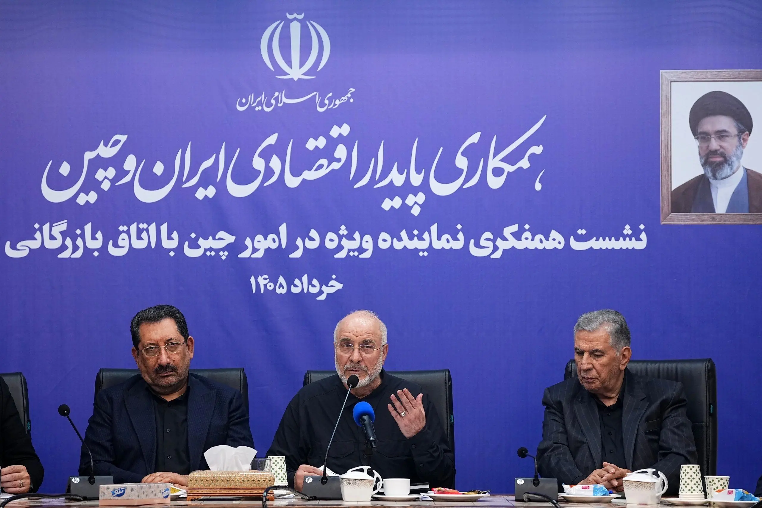 نشست هم‌فکری قالیباف با فعالان اتاق بازرگانی ایران
