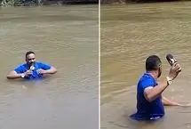 خبرنگار در حین گزارش زنده به‌طور اتفاقی روی جسد دختر گمشده پا گذاشت
