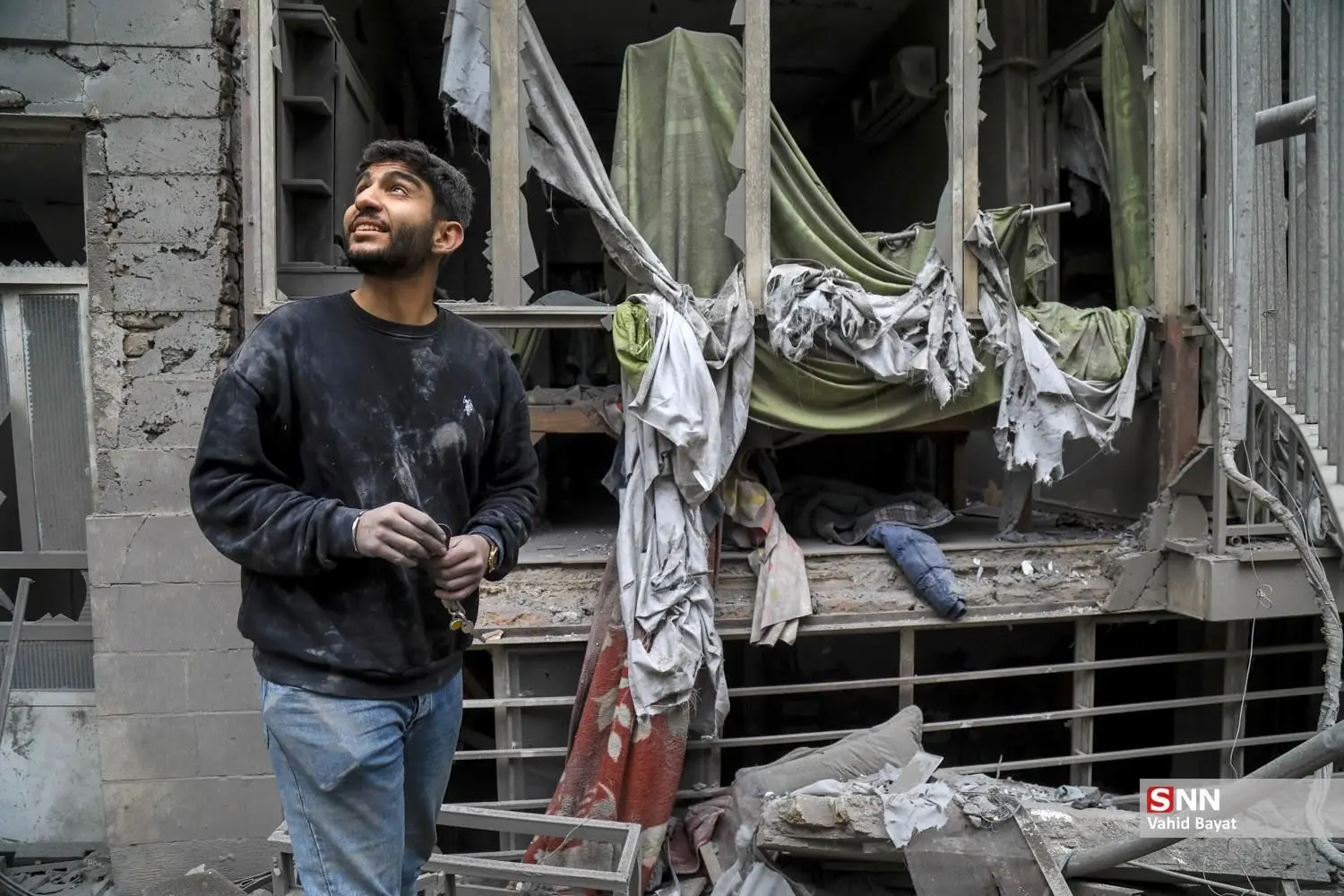 تصاویر؛ خسارات حمله هوایی به هفت چنار تهران