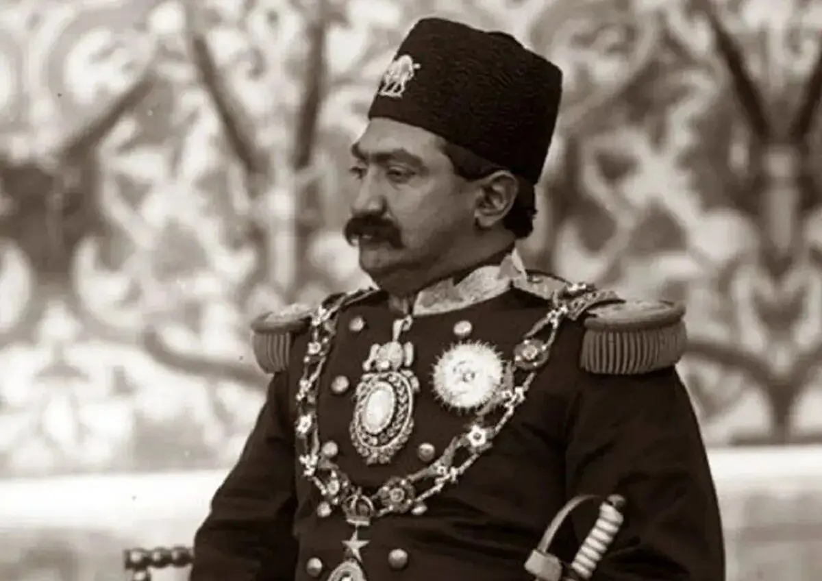 چشم‌انداز زیبای خانۀ ظل‌السلطان (پسر ناصرالدین شاه) در تهران دوران قاجار 