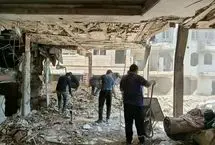 جزئیات فرآیند آواربرداری ساختمان‌های آسیب‌دیده در جنگ رمضان