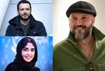 کامبیز دیرباز، پدرام شریفی و الهه حصاری در فیلم علیرضا امینی
