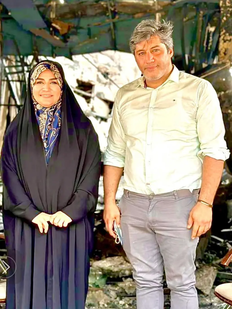 سحر امامی و همسرش