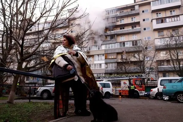 کشته و زخمی شدن چند نفر در حمله گسترده روسیه به کی‌یف