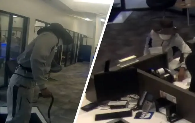 تظاهر به ناتوانی جسمی برای سرقت از بانک