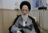 عکس؛ آیت‌الله شبیری‌ زنجانی روی تخت بیمارستان

