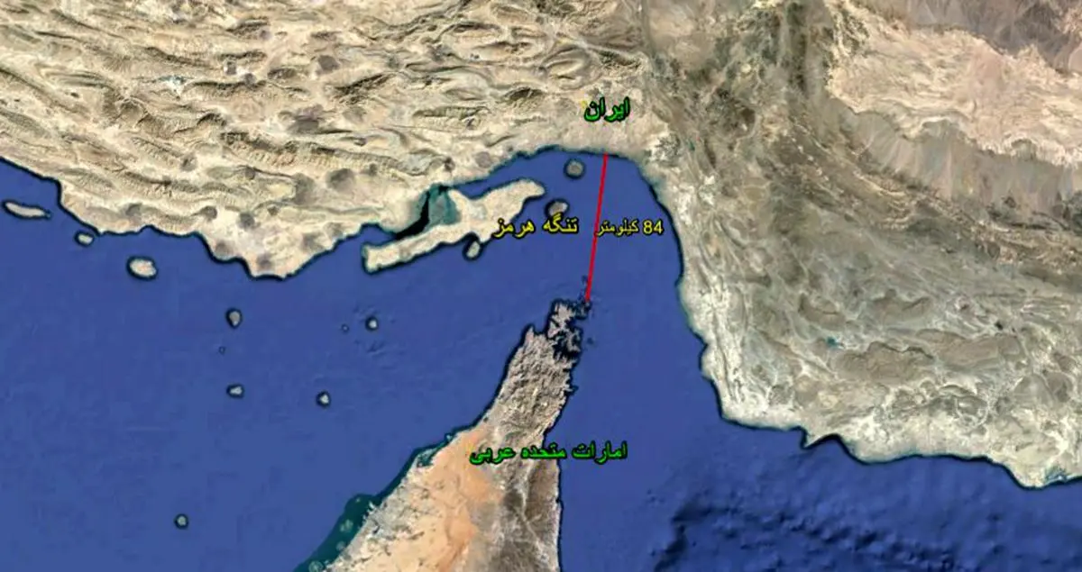 جدیدترین تصاویر از تنگه هرمز و توقف کشتی‌ها قبل از ورود به تنگه