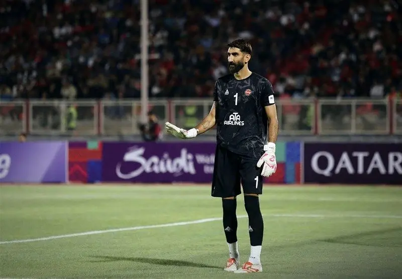 تمجید بیرانوند از شجاع بعد از بازی با الشرطه