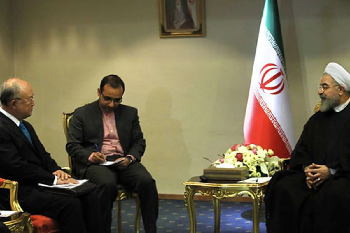 آمانو با روحانی دیدار کرد