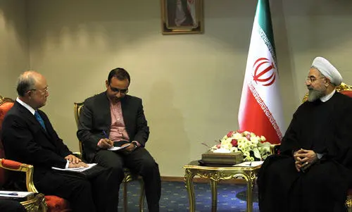 آمانو با روحانی دیدار کرد