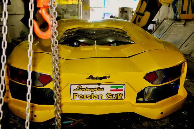 چگونه یک مشهدی لامبورگینی ساخت +(تصاویر)