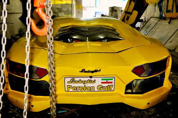 چگونه یک مشهدی لامبورگینی ساخت +(تصاویر)