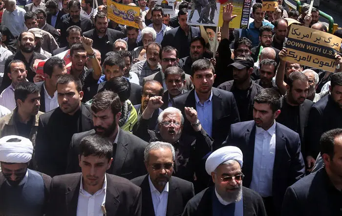 (تصاویر) حضور مسوولان در راهپیمایی روز قدس