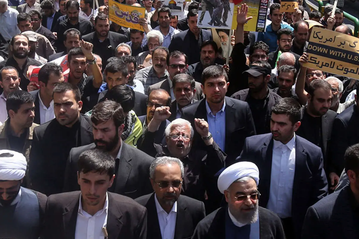 (تصاویر) حضور مسوولان در راهپیمایی روز قدس