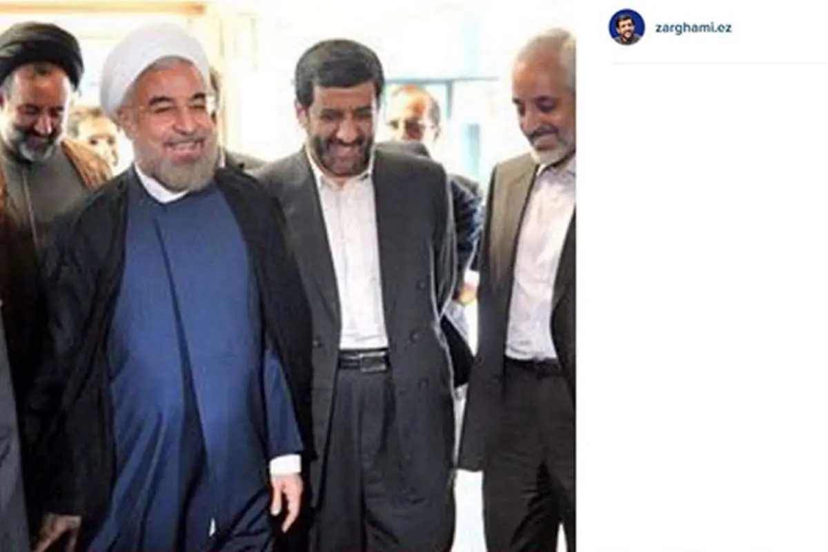 شوخی ضرغامی با روحانی