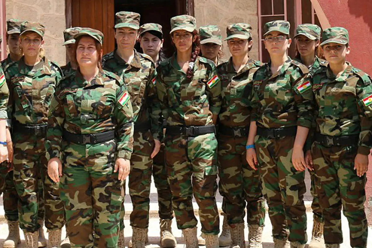 (تصاویر)"دخترانخورشید" آماده نبرد با داعش