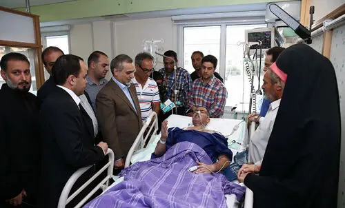 (تصاویر) عیادت حسین فریدون از عباسپور