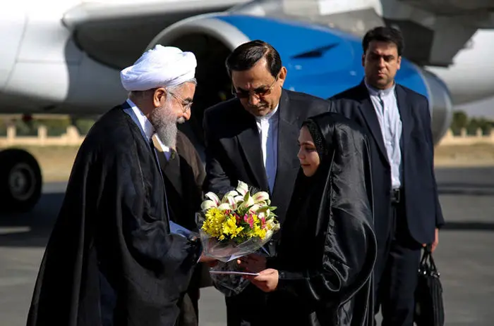 (تصاویر) شیوه استقبال از روحانی تغییری نکرد