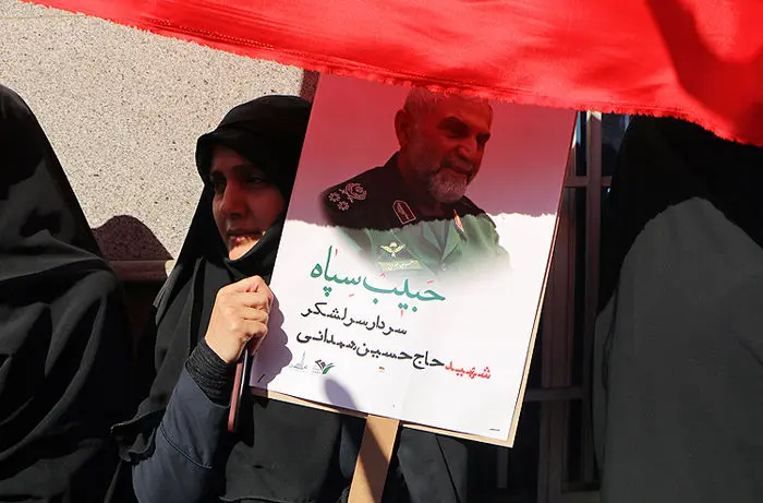 (تصاویر) مراسم تشییع سردار همدانی