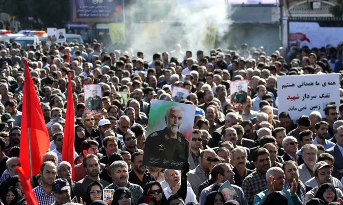 (تصاویر) تشییع سردار همدانی در همدان