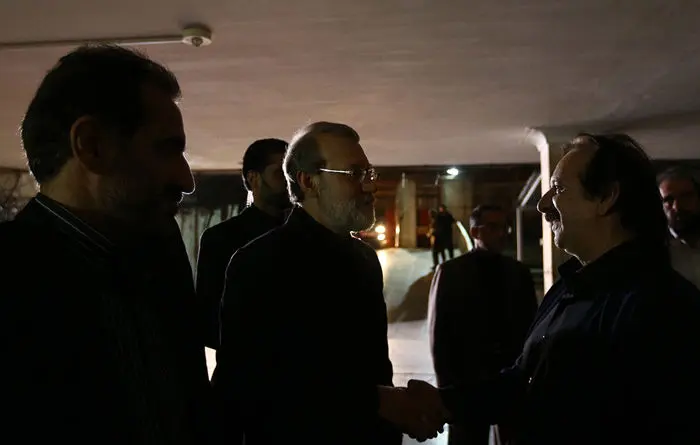 (تصاویر) لاریجانی در عزاداری خانه مجیدی