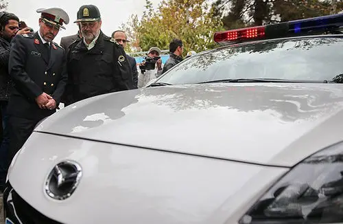 (تصاویر) رونمایی از خودروی دوربین‌دار پلیس