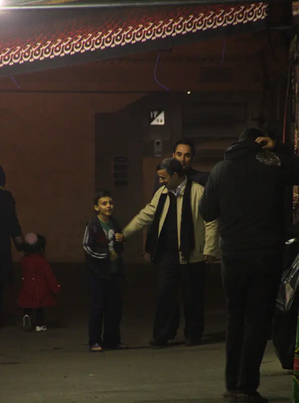 (تصاویر) احمدی‌نژاد در جمع عزاداران نارمک