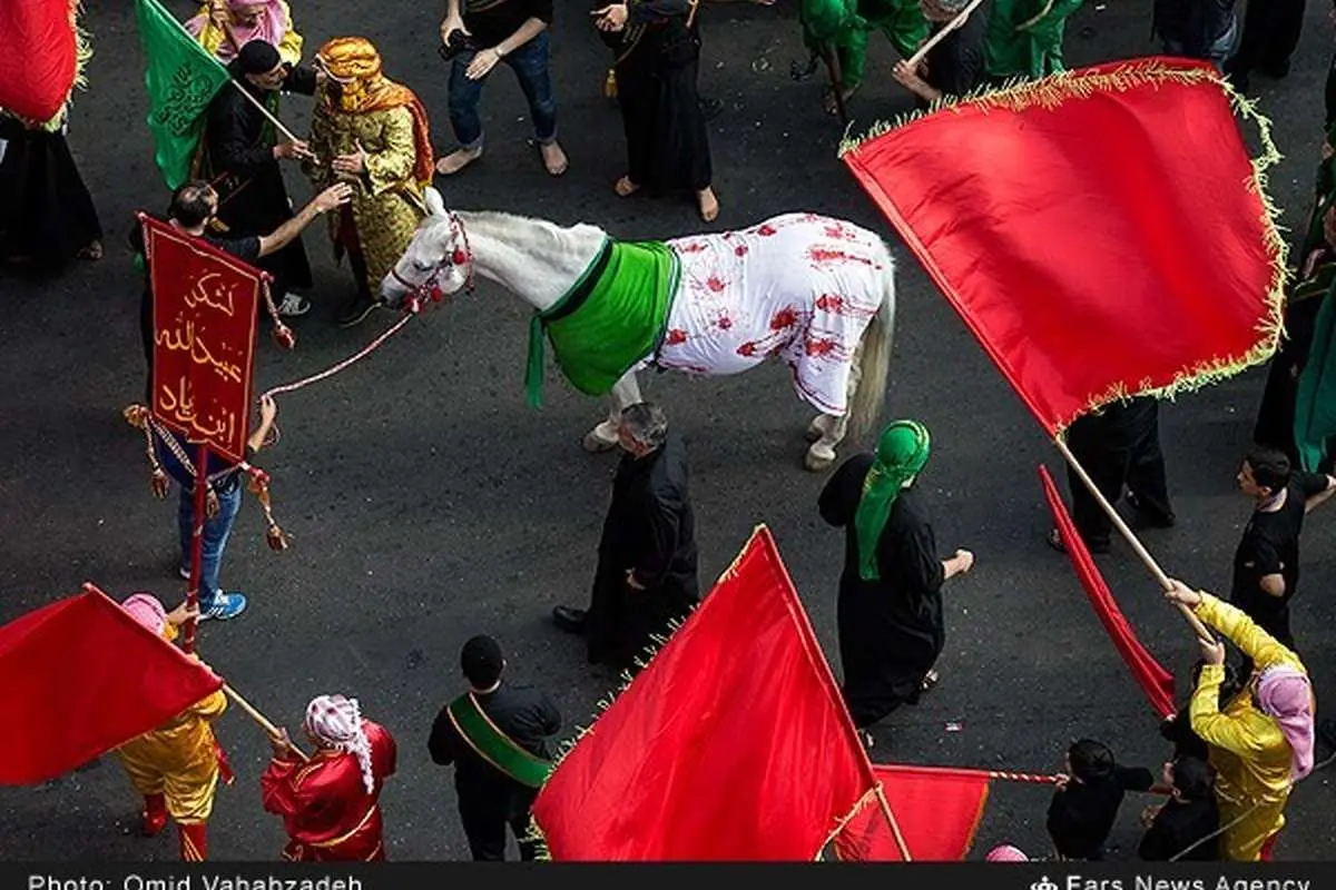 (تصاویر) مراسم خیمه سوزان چهارراه گلوبندک