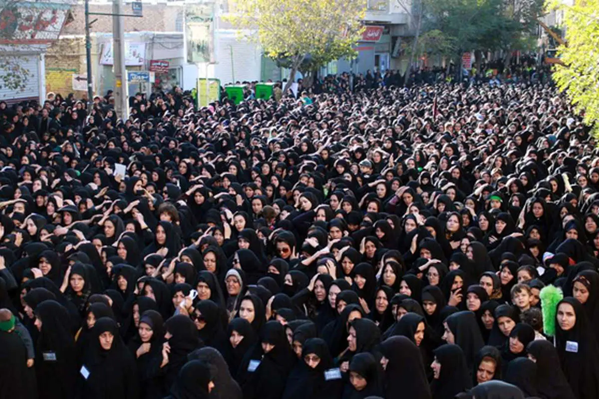 (تصاویر) اجتماع عظیم عزاداران در زنجان