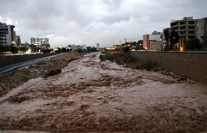 (تصاویر) رودخانه شیراز جاری شد